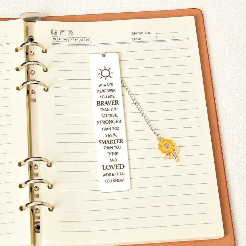 Motivational Gifts Bookmark for Women Girls Inspirational Gifts for Daughter Son Students Encouragement Gifts for Women Bookmark for Book Lovers Readers Birthday Christmas Gifts for Kids Best Friend