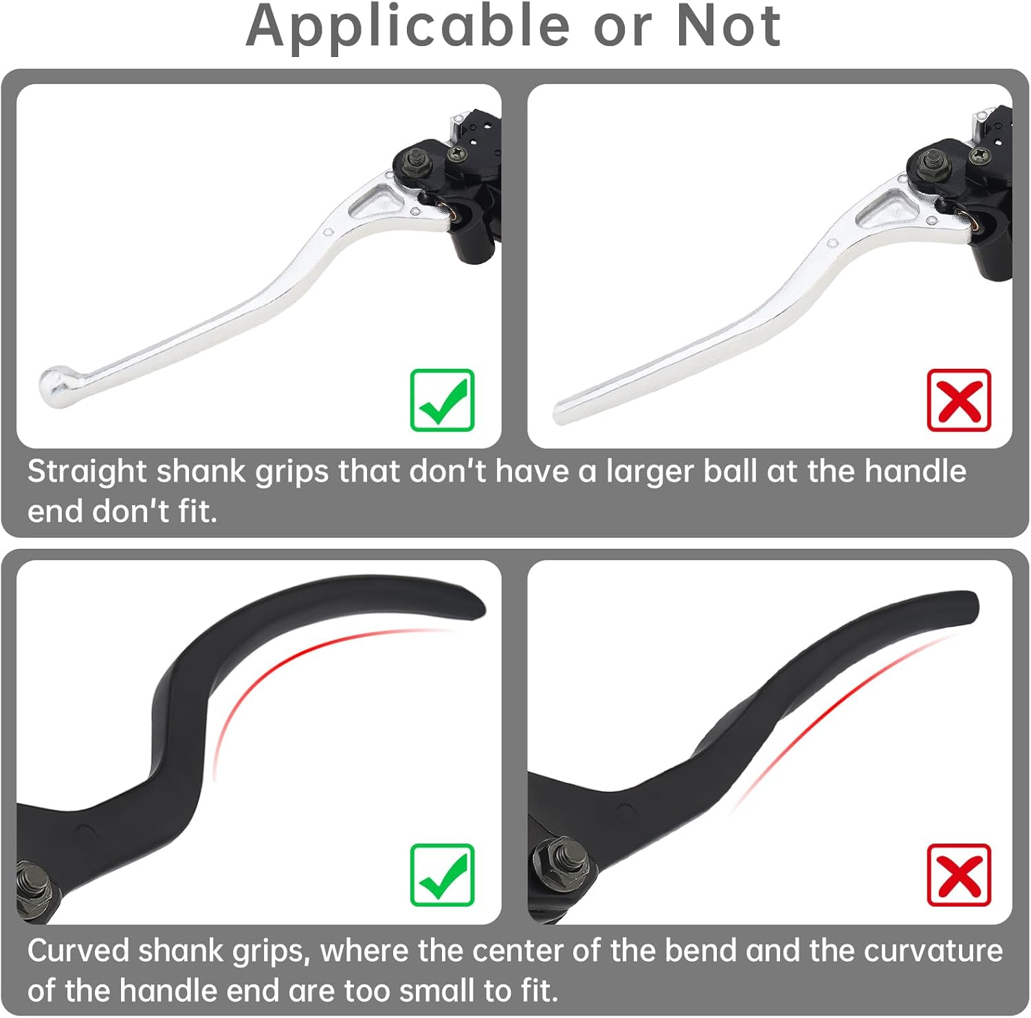 Windance Motorcycle Handlebar Grip Lock,Throttle Clutch Brake Lever Lock, anti Theft 2 Keys to Secure Your Motorcycle Bike ATV Moped Scooter in under 5 Seconds (Blue, L) - Blue image number 2