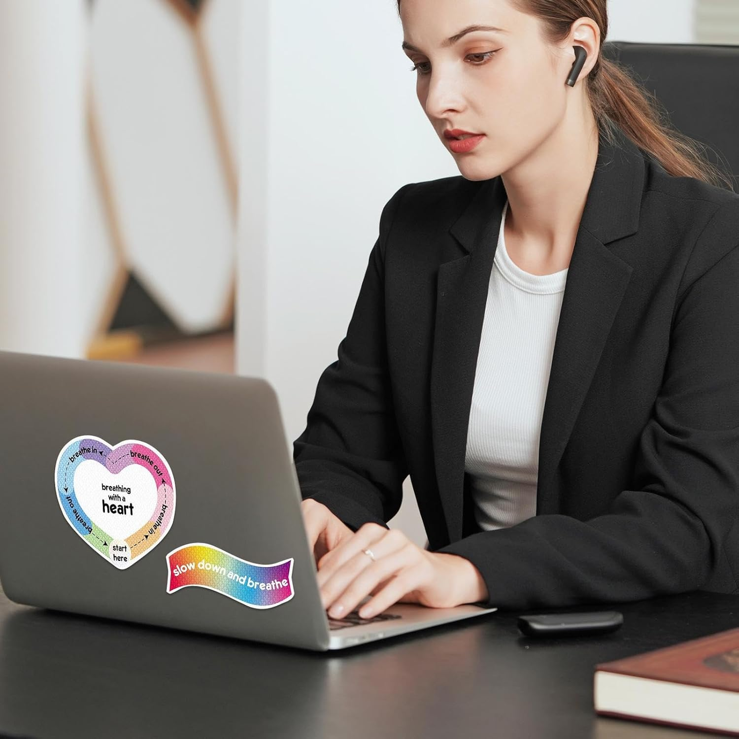 Sensory Stickers - Sensory Adhesives - Creative Rainbow Waterproof Rough Textured Calming Stickers for Phone Water Bottle Desk School Zalhin image number 2