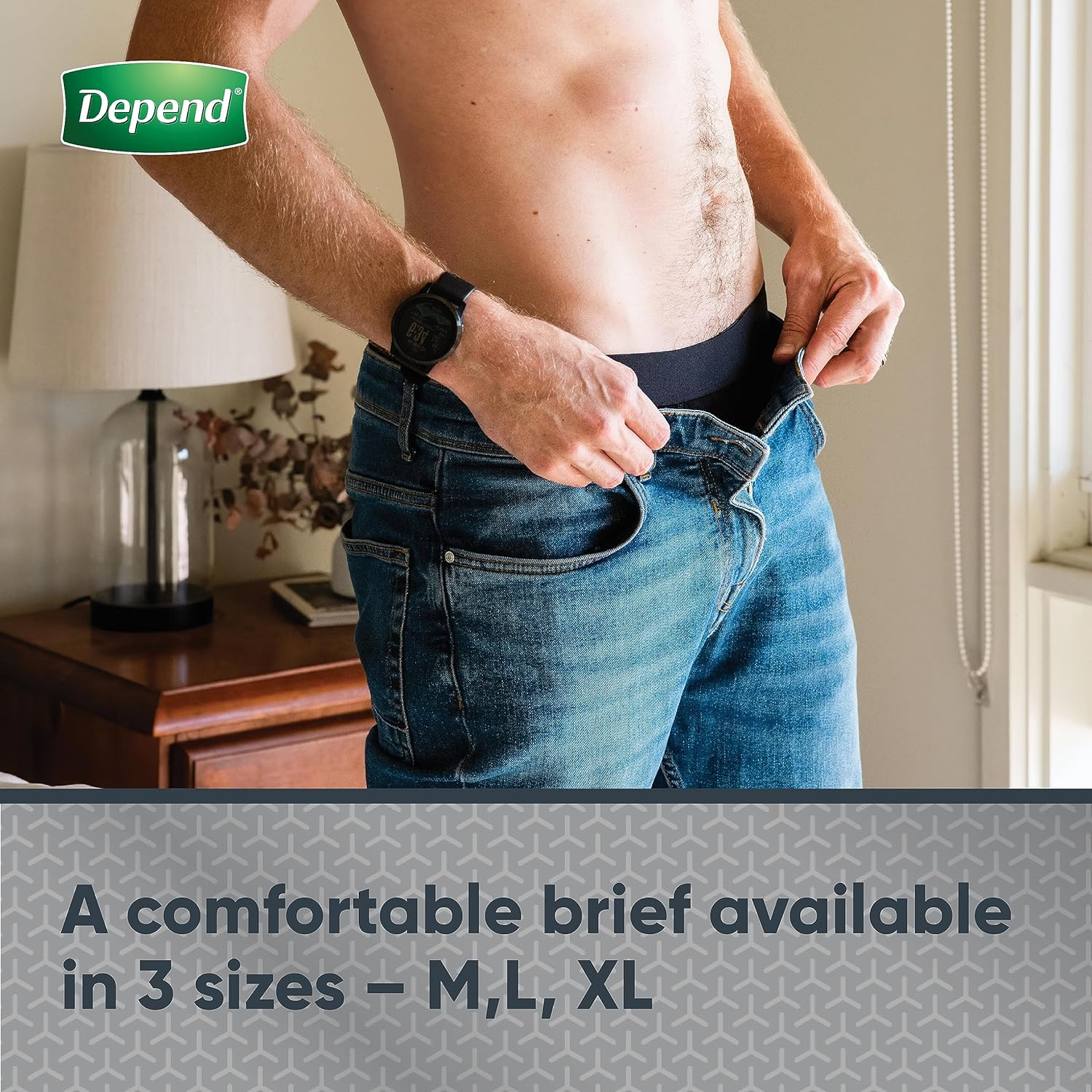 Depend Men Washable Incontinence Underwear Medium image number 6
