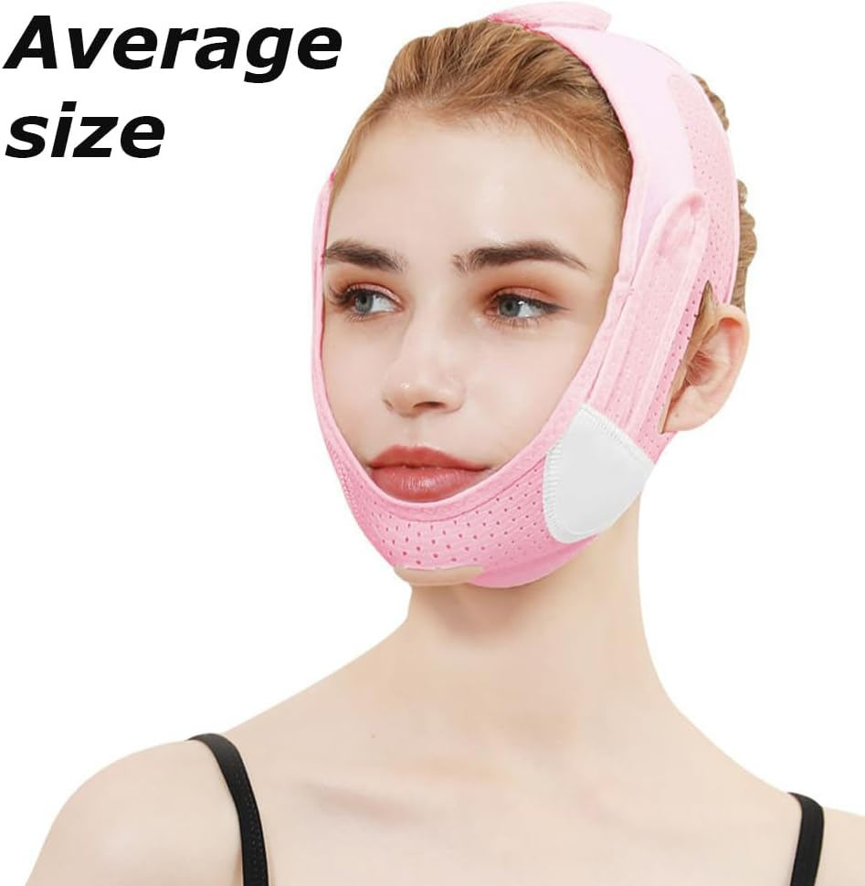 Chin Strap,Face Contouring Sleeping Mask,Jawline Shaper,Face Firming Mask,V Line Facial Slimming Strap,Chin Slimming Band,Jaw Exerciser,Reusable Chin Strap image number 4