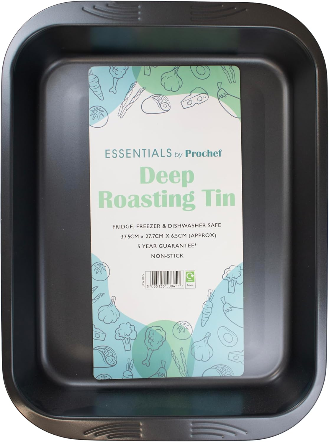 Essentials Large Oven Tray, Non Stick, Easy Clean, 43Cm X 29Cm X 2Cm, Brown image number 4