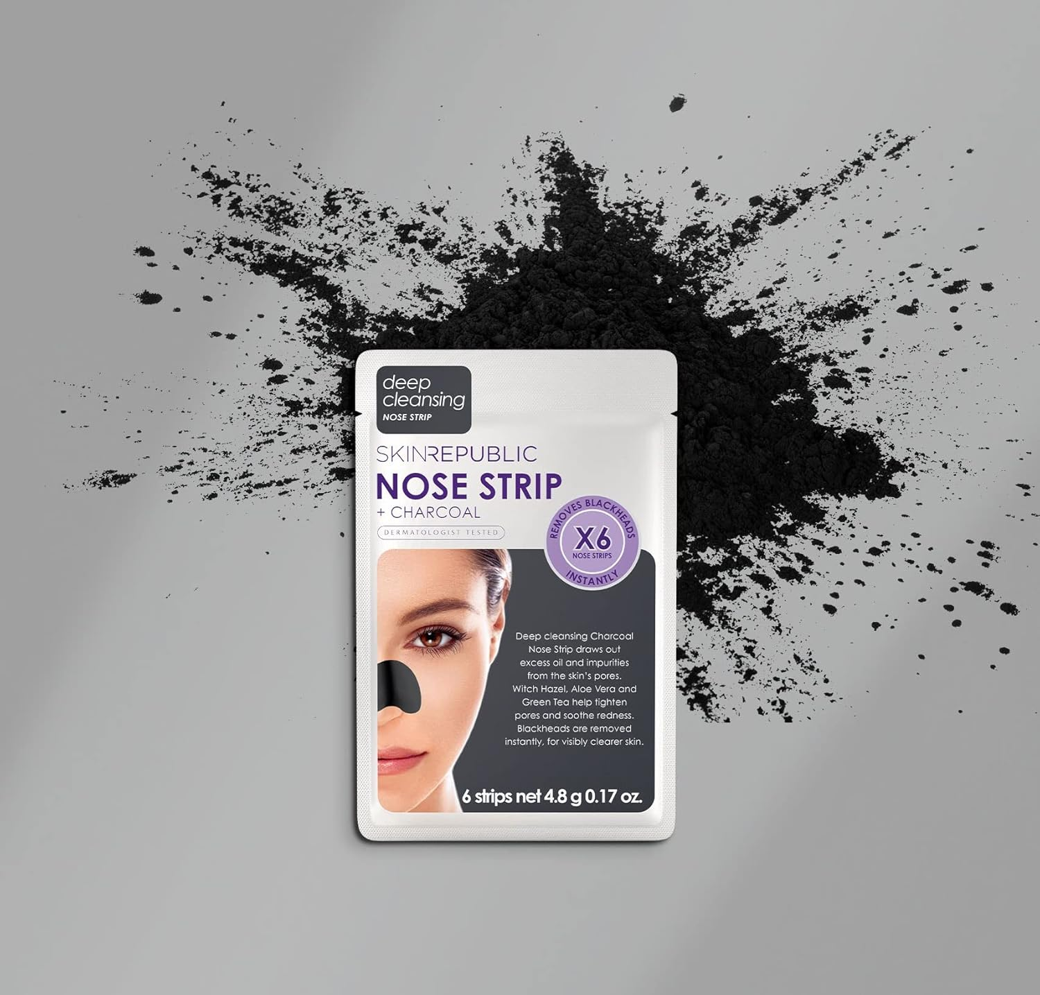 Skin Republic Charcoal Nose Strip (6 Nose Strips)