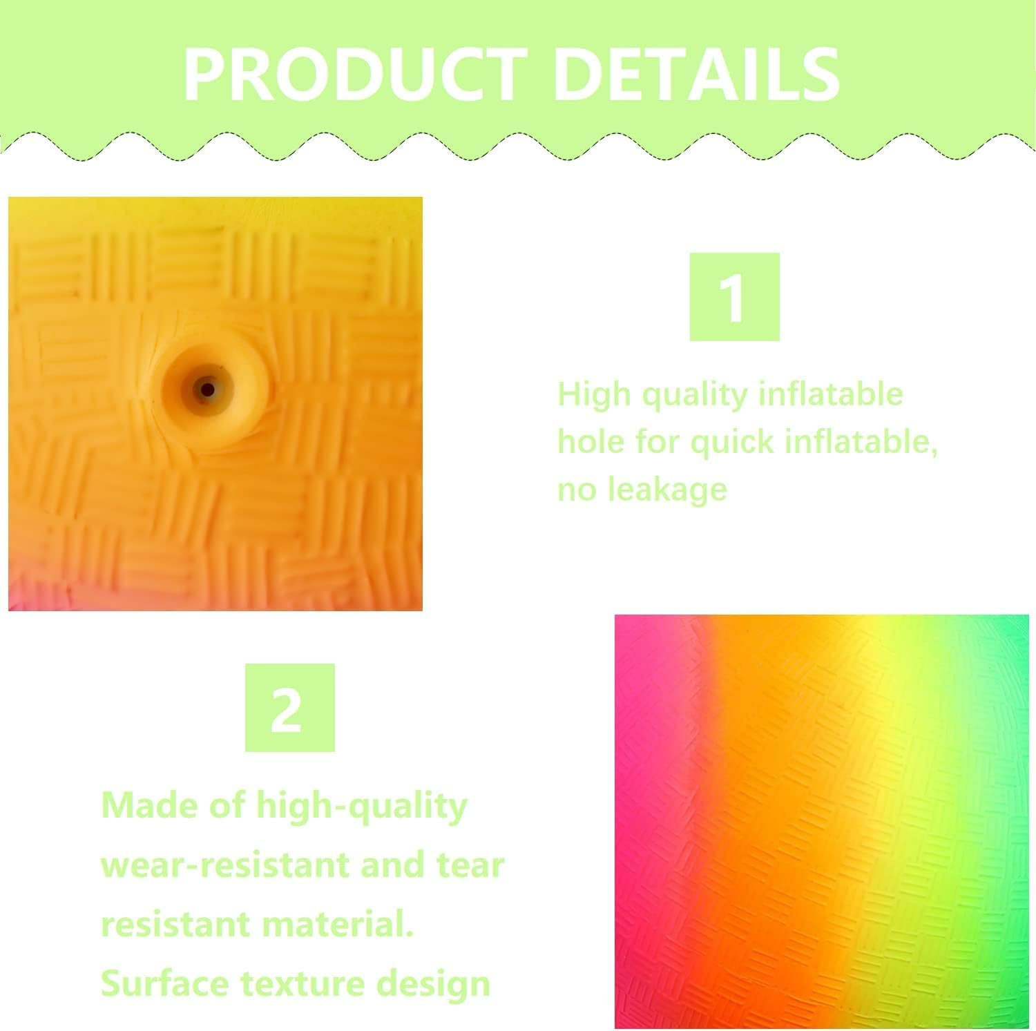 Playground Ball, 8.5 Inch Kickball for Kids Adults Indoor & Outdoor Dodgeball Handball Four Square Ball Schoolyard Game image number 2