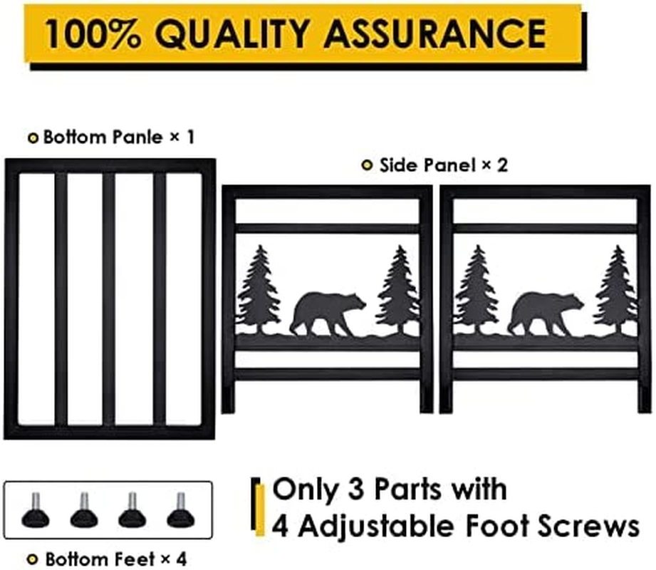 Firewood Rack Indoor Fireplace Log Holder Outdoor Wood Storage Log Rack Decorative Heavy Duty Steel Firewood Carrier Stove Bracket Stacking Rack - Fireplace, Stove and Fire Pit image number 2