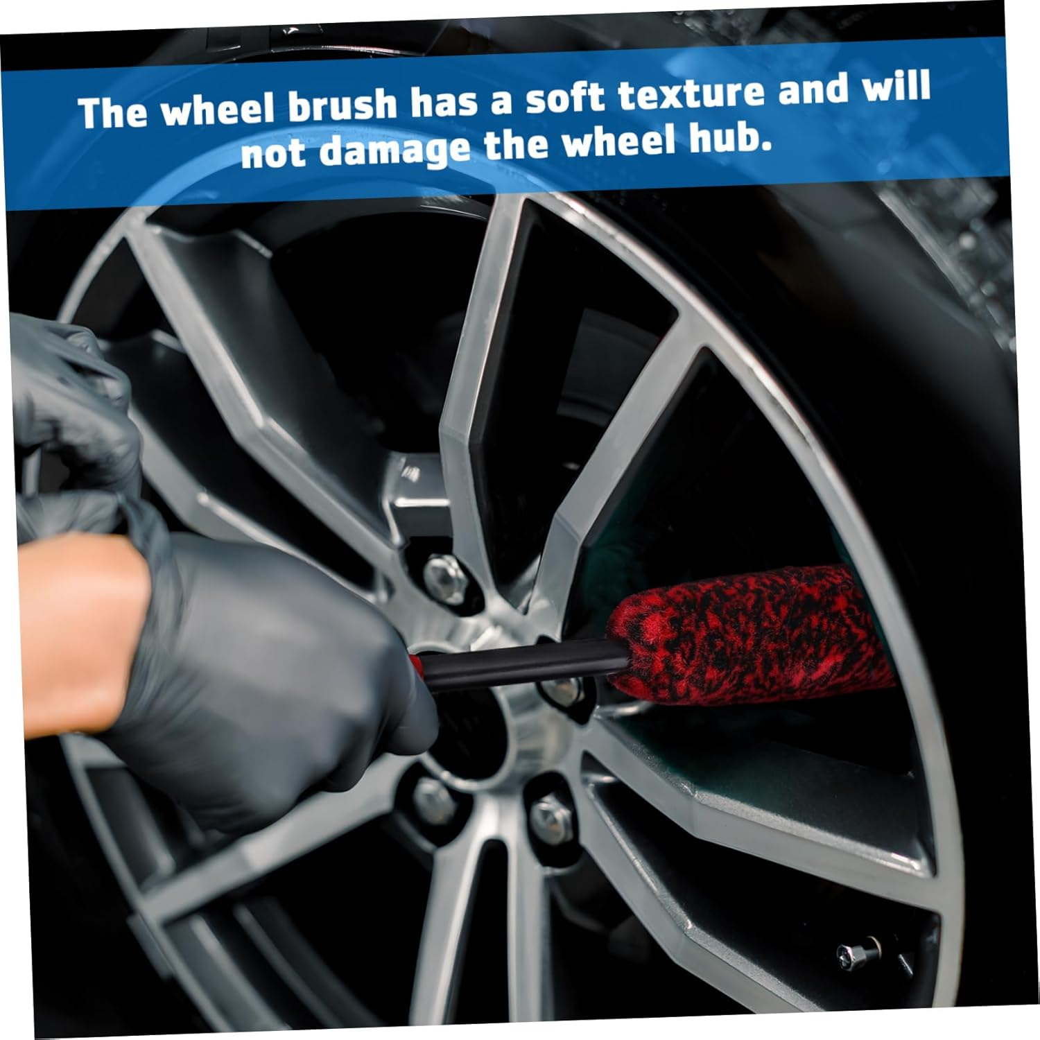 OSOLADY 3Pcs Car Wash Brushes Bendable Tire Detailing Brushes for Automotive Cleaning Soft Bristles Wheel Scrub for Tire and Rim Care image number 5