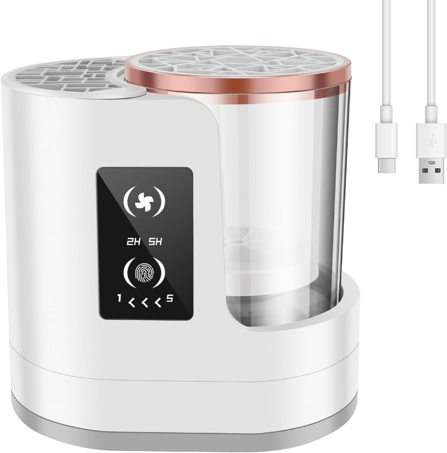 Makeup Brush Cleaner Machine Smart Time Saving Cosmetic Brushes Cleaner Tool High Efficient Electric Makeup Brushes Cleaning Safe Make up Brush Cleaning Machine for Women image number 2