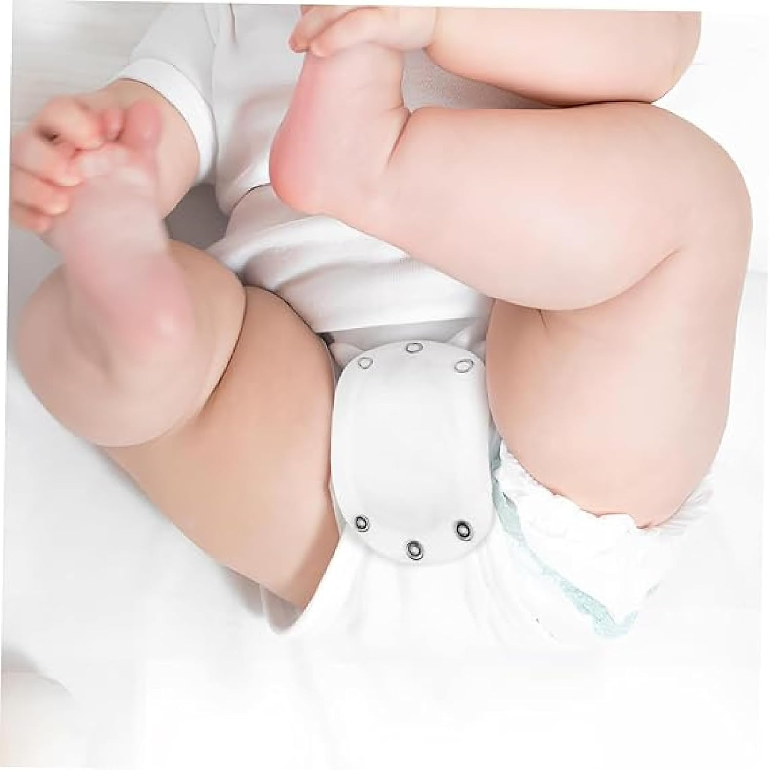 5Pcs Vest Extenders for Toddler & Infant Rompers, Romper Suit Extension Snap Cotton Bodysuit Extenders, Easy Snap Closure,Perfect for DIY Baby Clothes image number 1