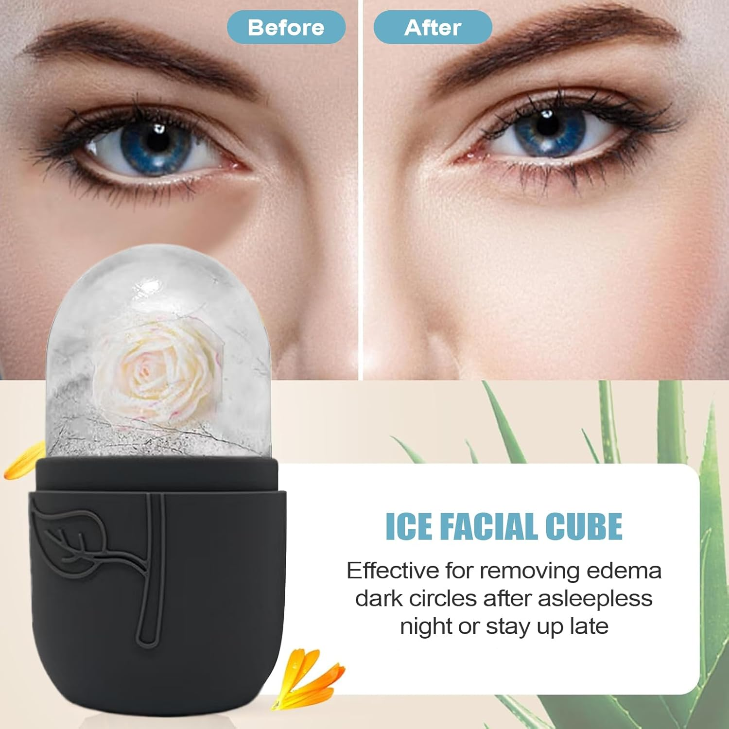 Ice Face Roller | Facial Cooling Massager - Muscle Relaxation Face Ice Roller for Beauty Routine, Home, Daily Skin Care image number 1