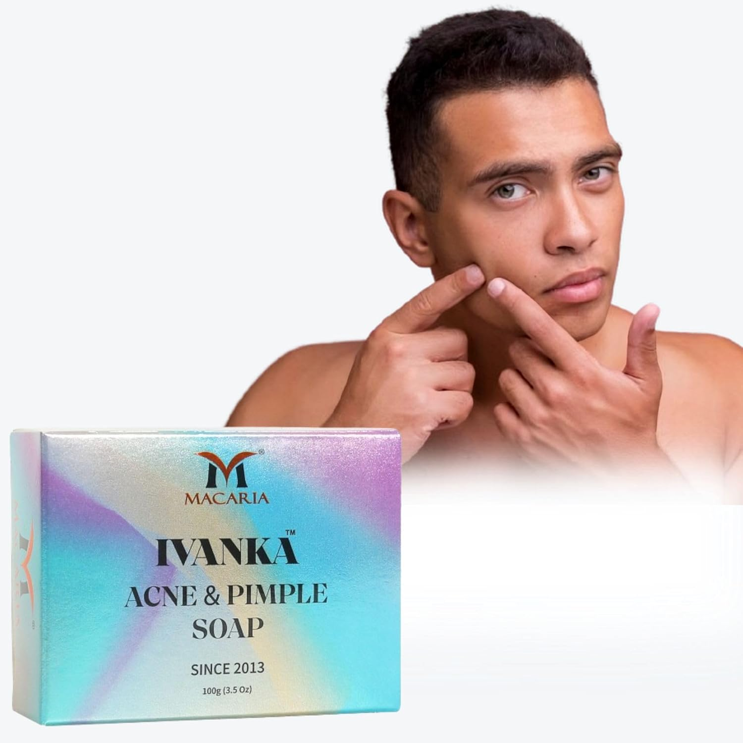 Ivanka Acne & Pimples Soap | Acne Pimple Soap Bar for Men image number 4