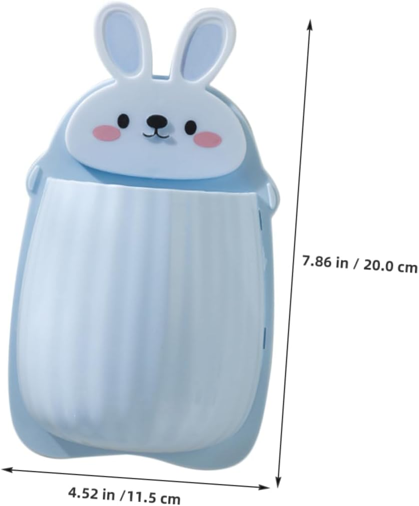 5Pcs Toothbrush Organizer Wall Mount No Drilling Storage Box for Toothpaste Remotes Wall Mount Basket for Home Bathroom image number 1