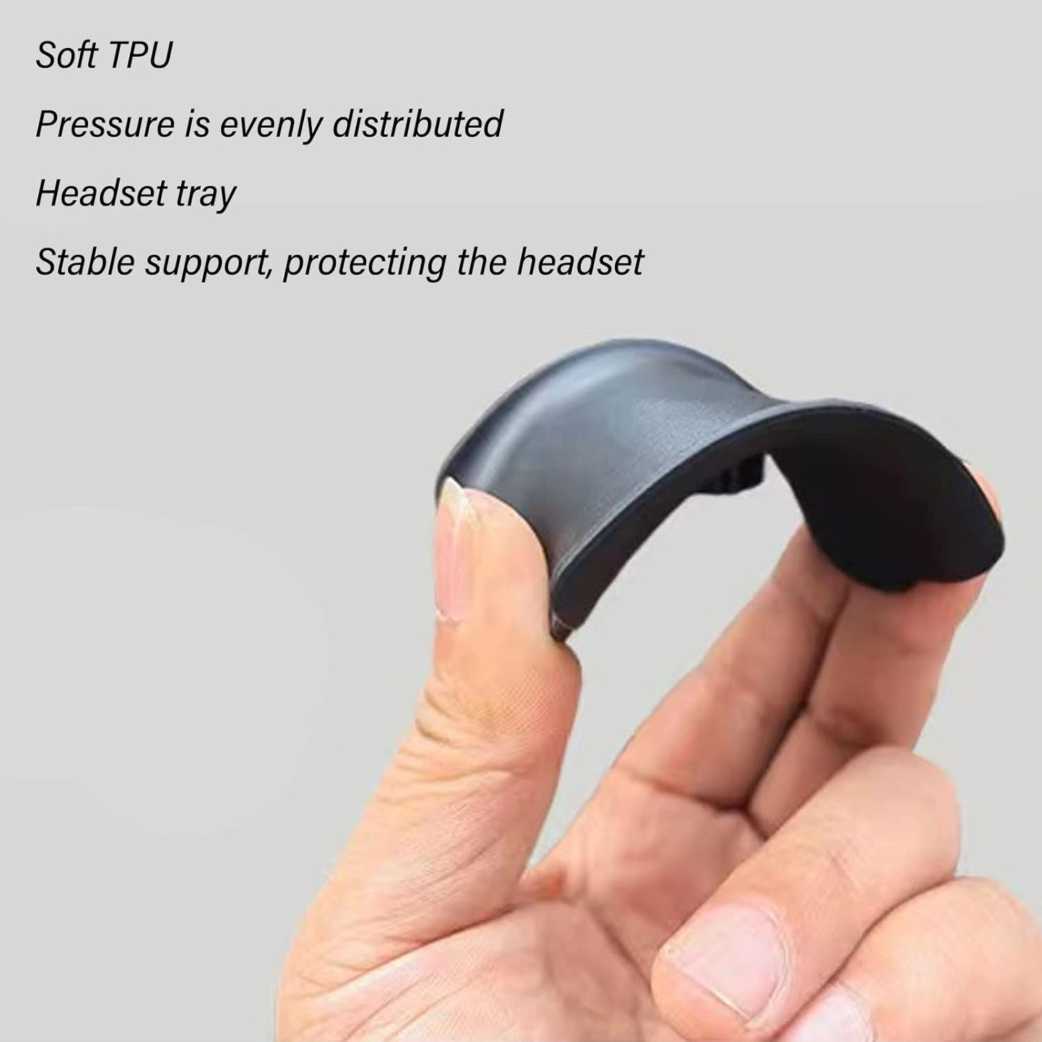 Headphone Stand, Universal Gaming Headset Holder with Aluminum Supporting Bar Non Slip Base Earphone Stand for All Headphone Sizes, for Home Gaming Office Earphone Accessories (Black)