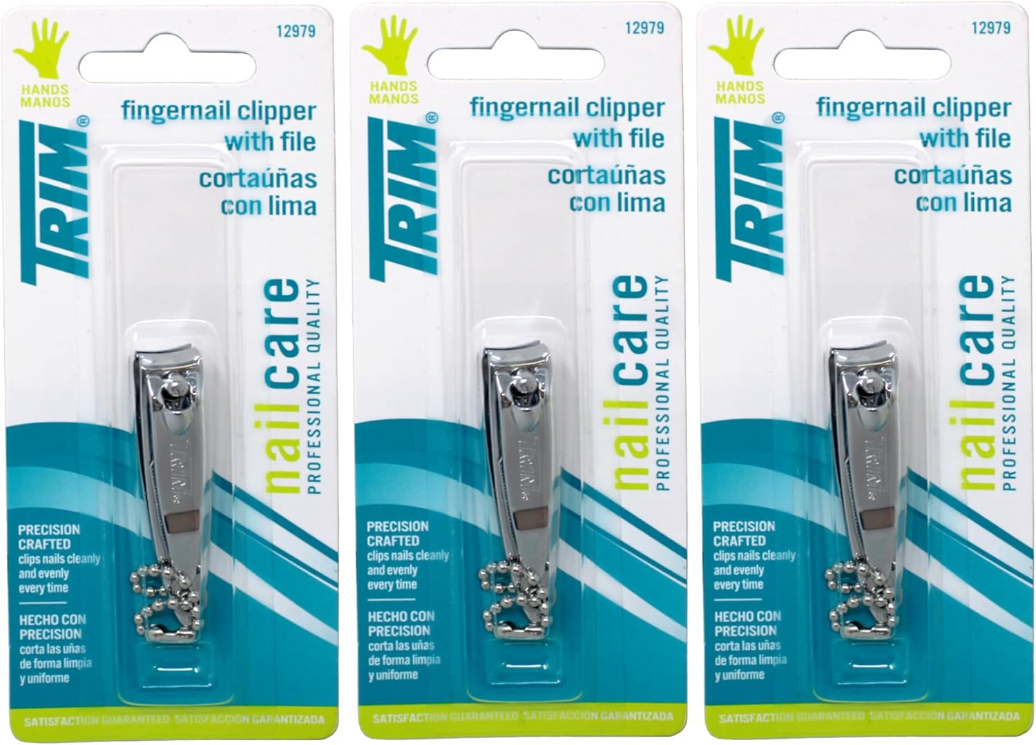 Trim Nail Care Fingernail Clipper (3 Pack) (Bundle)