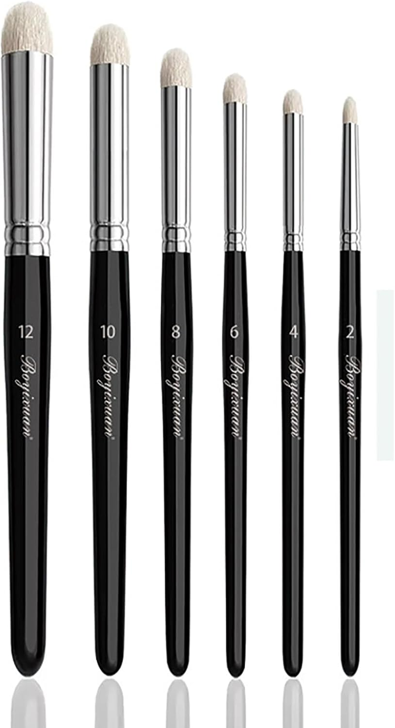 6Pcs Miniature Paint Brushes Drybrush Micro Detail Paint Brush Set, Small Fine Detail Brushes for Acrylic, Watercolors & Paint by Number, Figurine image number 3