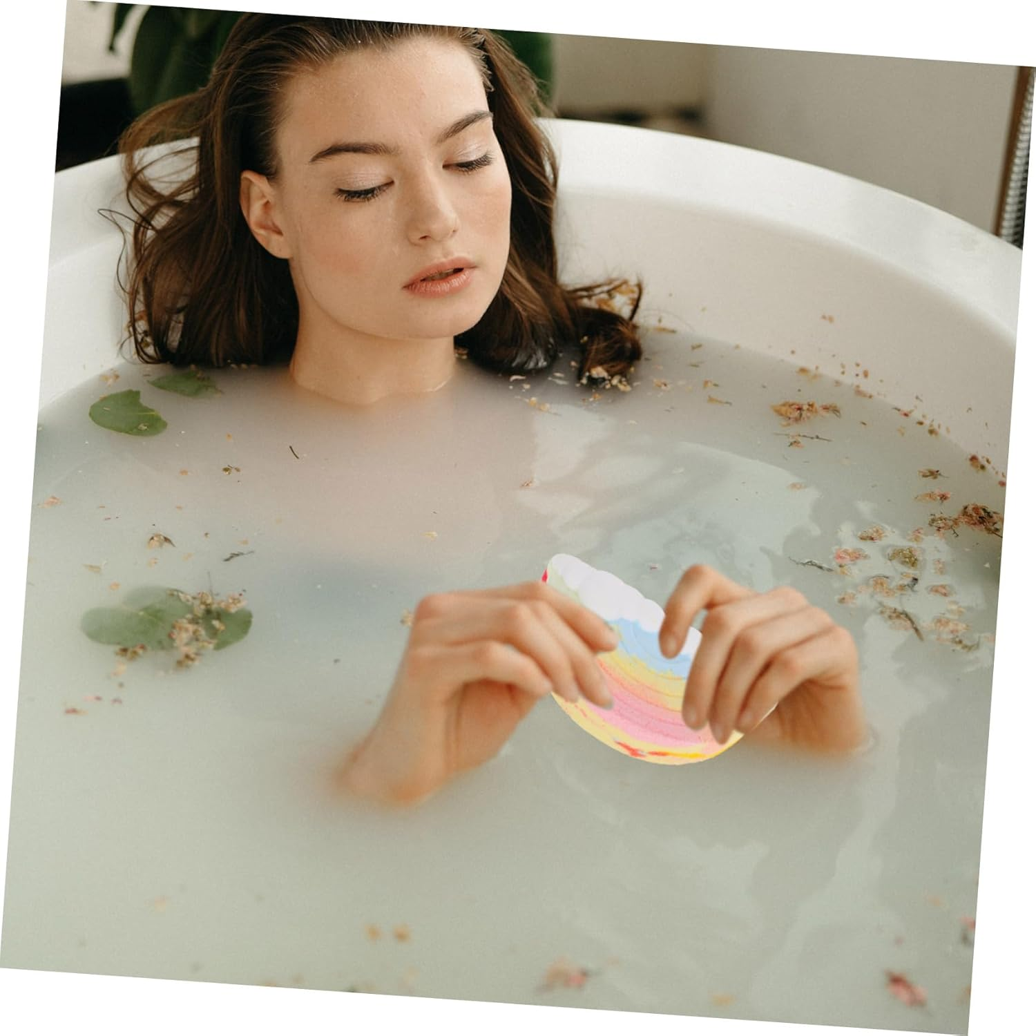 Generic Moisturizing Ball Mother Day Spa Set Fragrance Essential Oils Bath for Women Natural Bath Salt Cloud Shape Bath Salt image number 1