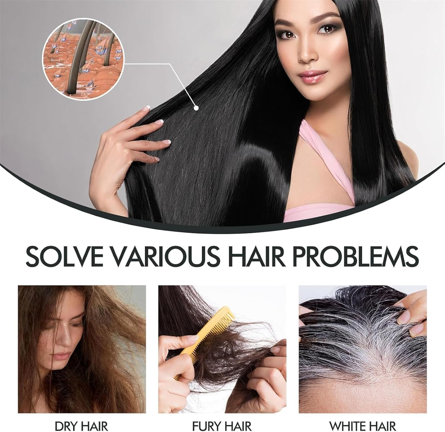 PP405 Hair Treatment, SCU-405 Hair Growth Oil, Anti-Hair Loss Serum, Scalp Nourishing Oil, Damage Repair, Loss Prevention, Quickly Absorbed & Non-Greasy (3Pcs) - 2Pcs image number 7