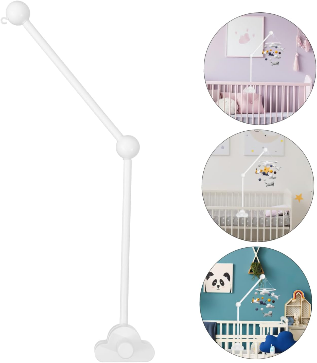 Yardenfun Crib Mobile Holder Arm Sturdy Wooden Mobile Arm for Crib Easy Installation Design Versatile Nursery Decor for Sleep and Entertainment