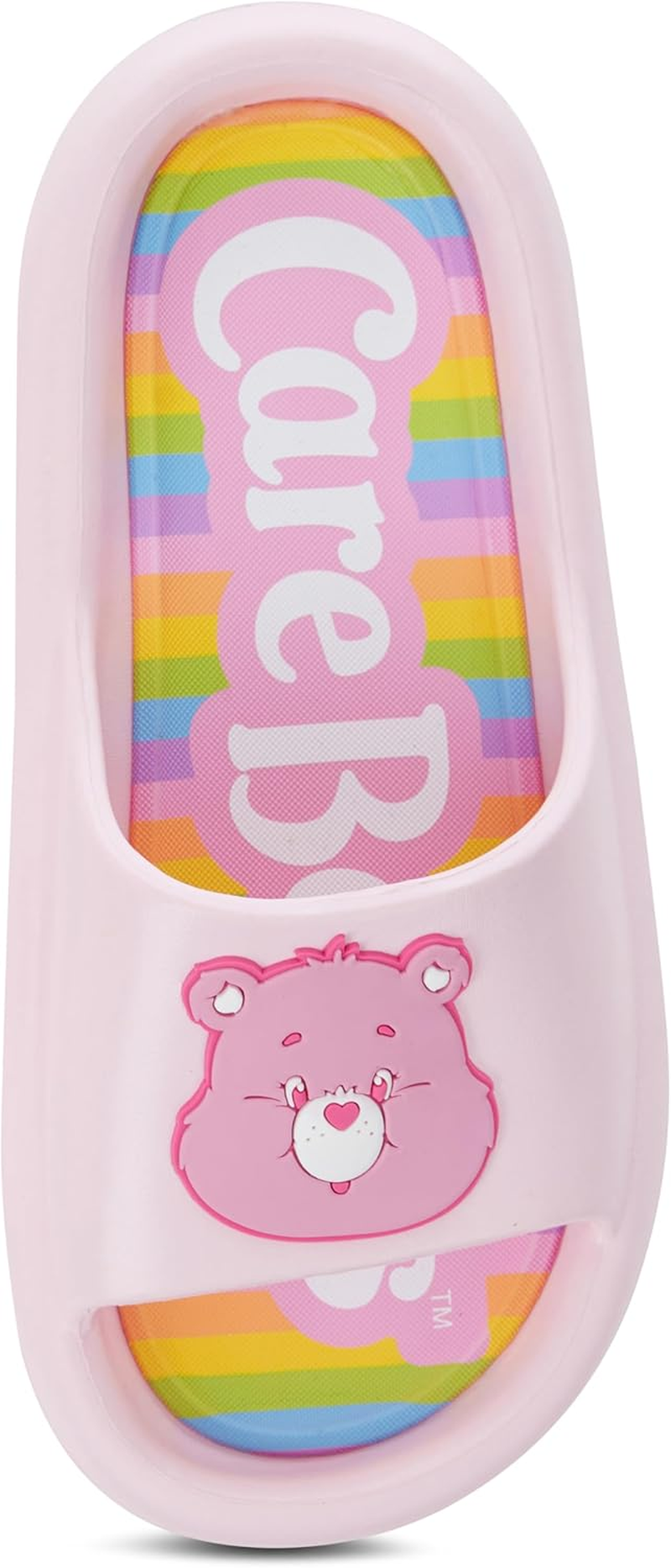 Care Bears Ladies Comfort Slides - Ladies Classic Comfort Foam Slide Sandals - Cheer Friend Funshine Good Luck Slip on Slides image number 6