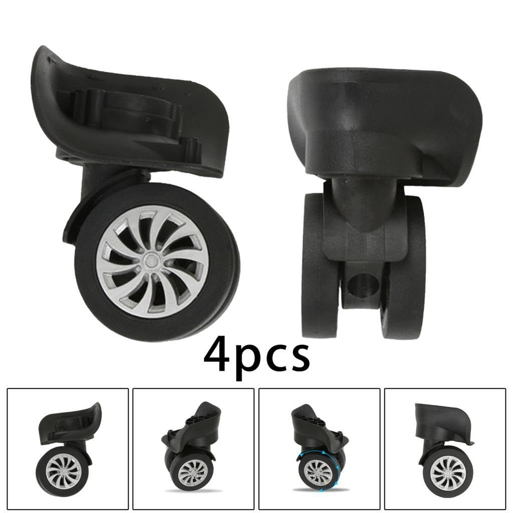 Baotyjie 2 Pcs Luggage Replacement Wheels Universal Trolley Casing Easy Installation Wear Resistant Luggage Casters image number 1