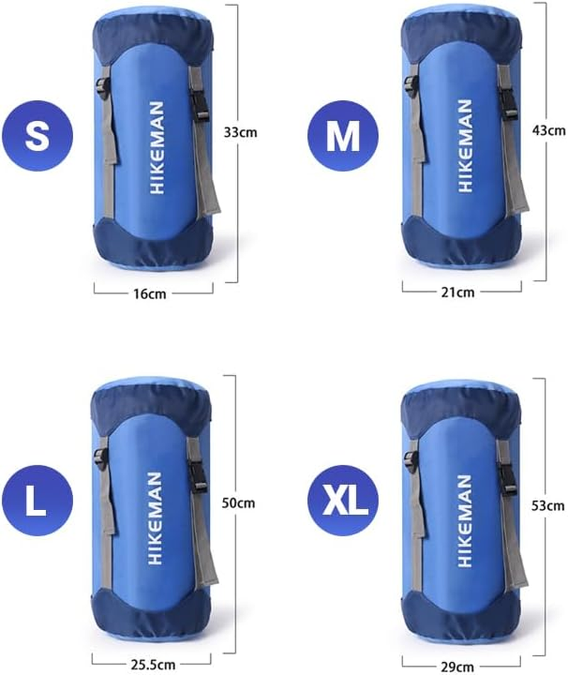 AIMALL Waterproof Compression Stuff Sack Outdoor Camping Storage Bag Sleeping Bag Cover, Adjustable Straps, 4 Sizes, Tear-Resistant image number 1