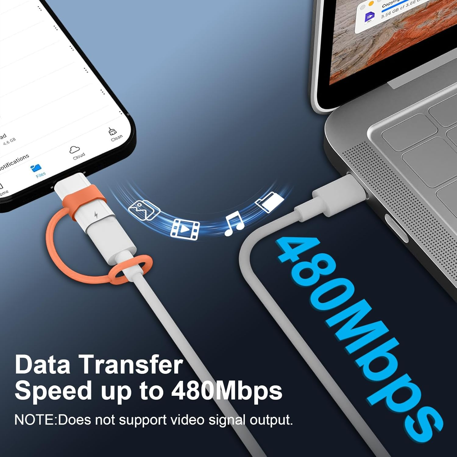 Loydia USB C to Lightning Adapter, USB C Female to Lightning Male Adapter, Pack of 2, 36W PD Fast Charging/Data Transfer USBC to Lightning Adapter for Iphone 14/13/12/11, Not for Headphones/Audio/Otg image number 4