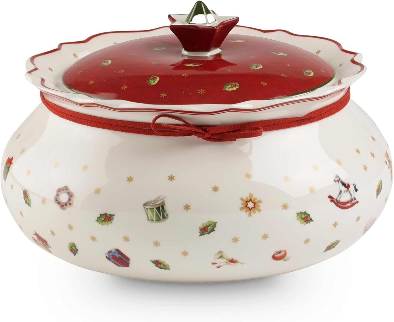 Villeroy & Boch &ndash; Medium Toy'S Delight Box, Cookie Jar, Food Storage for Sweets, Premium Porcelain, White/Colourful image number 1