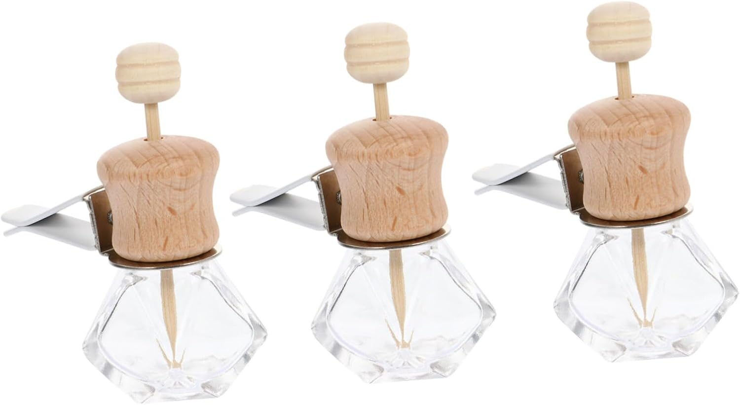 Amosfun 9Pcs Automotive Smart Car Air Freshener Car Air Vent Aromatherapy Diffuser Essential Oil Perfume Bottle Aroma Bottle