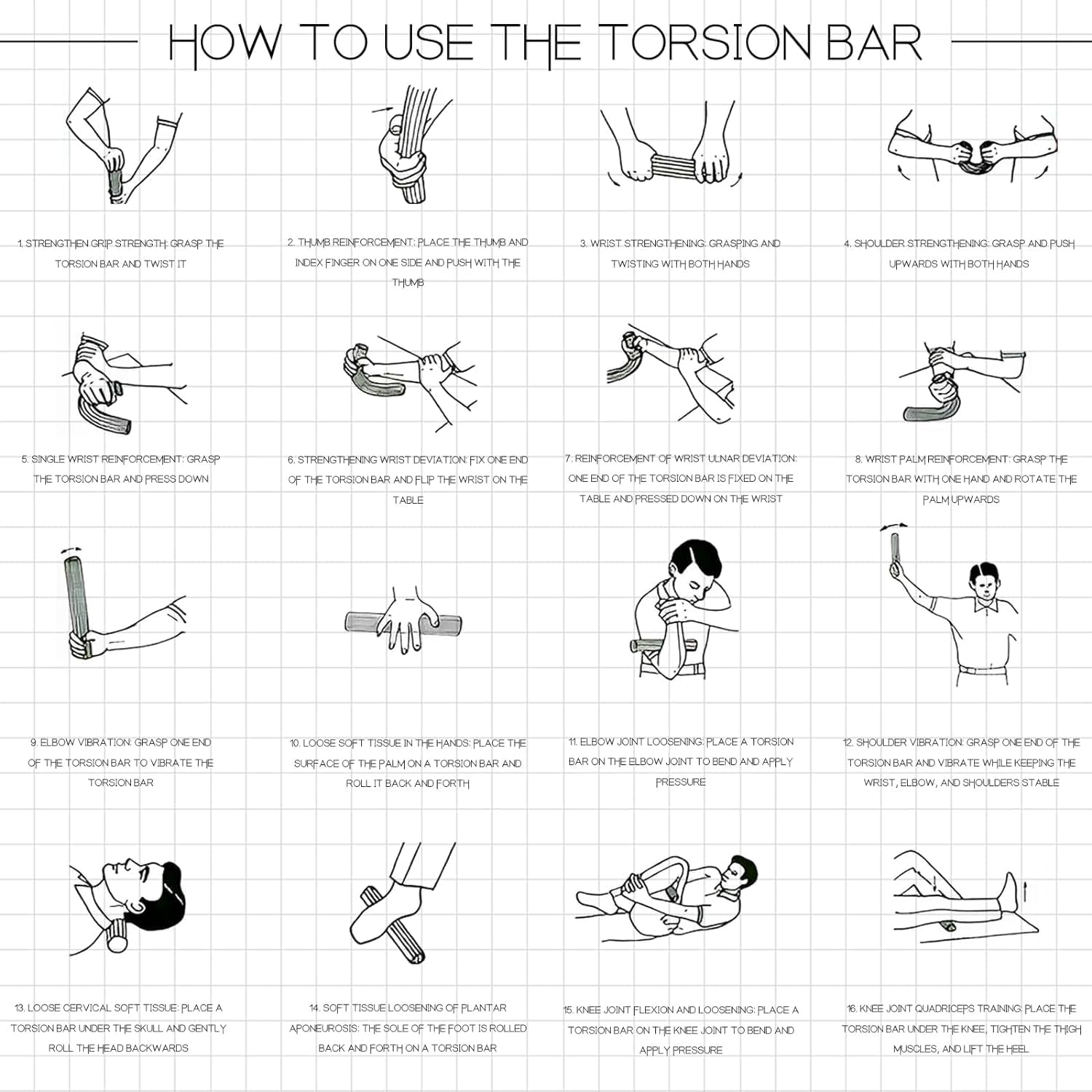 Flex Therapy Bar,Tennis Elbow Therapy Bar,Relieve Tendonitis Pain & Improve Grip Strength,Resistance Bar for Golfers Elbow, Tendonitis, Wrist, Forearms Pain Relief image number 2