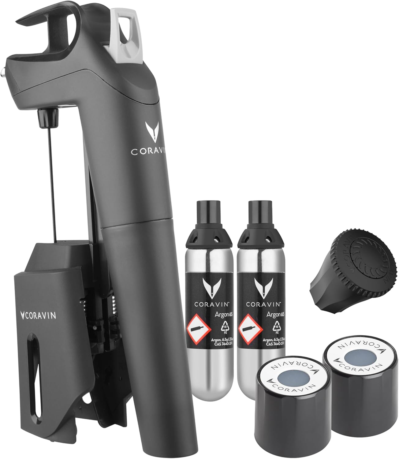 Coravin Timeless Three+ Wine Preservation System, Black image number 3