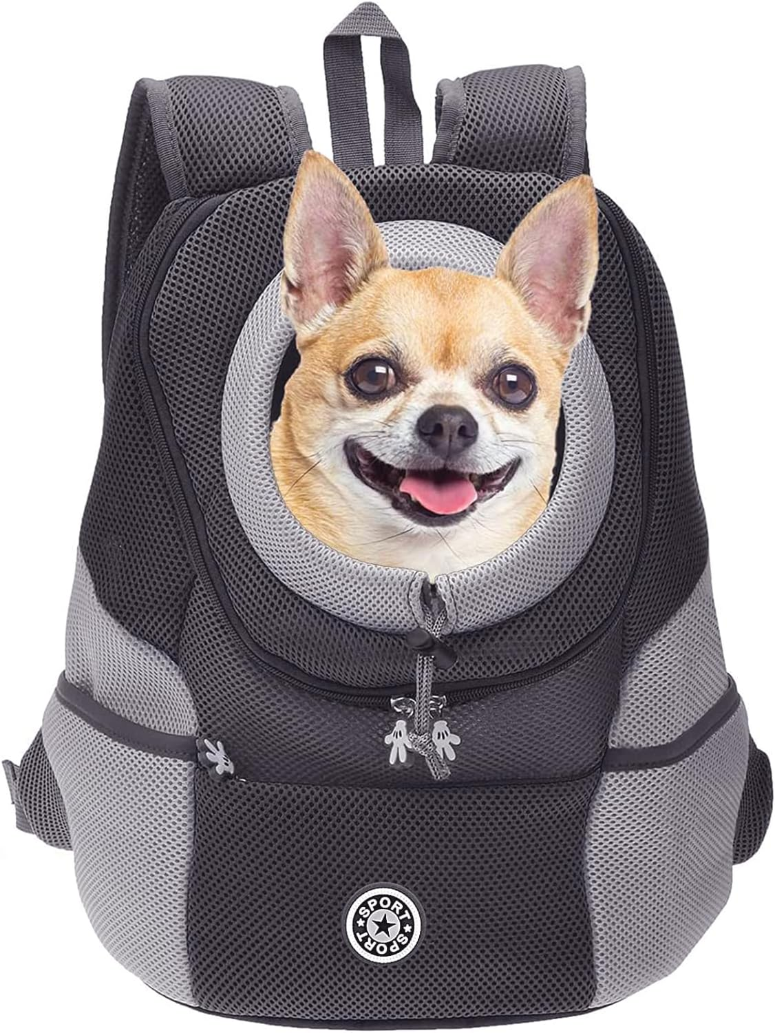 Kissdate Pet Backpack Carrier, Travel Portable Backpack for Small Cats, Dogs and Rabbits, Breathable Ventilated Mesh Dog and Cat Backpack for Travel, Outdoors image number 3