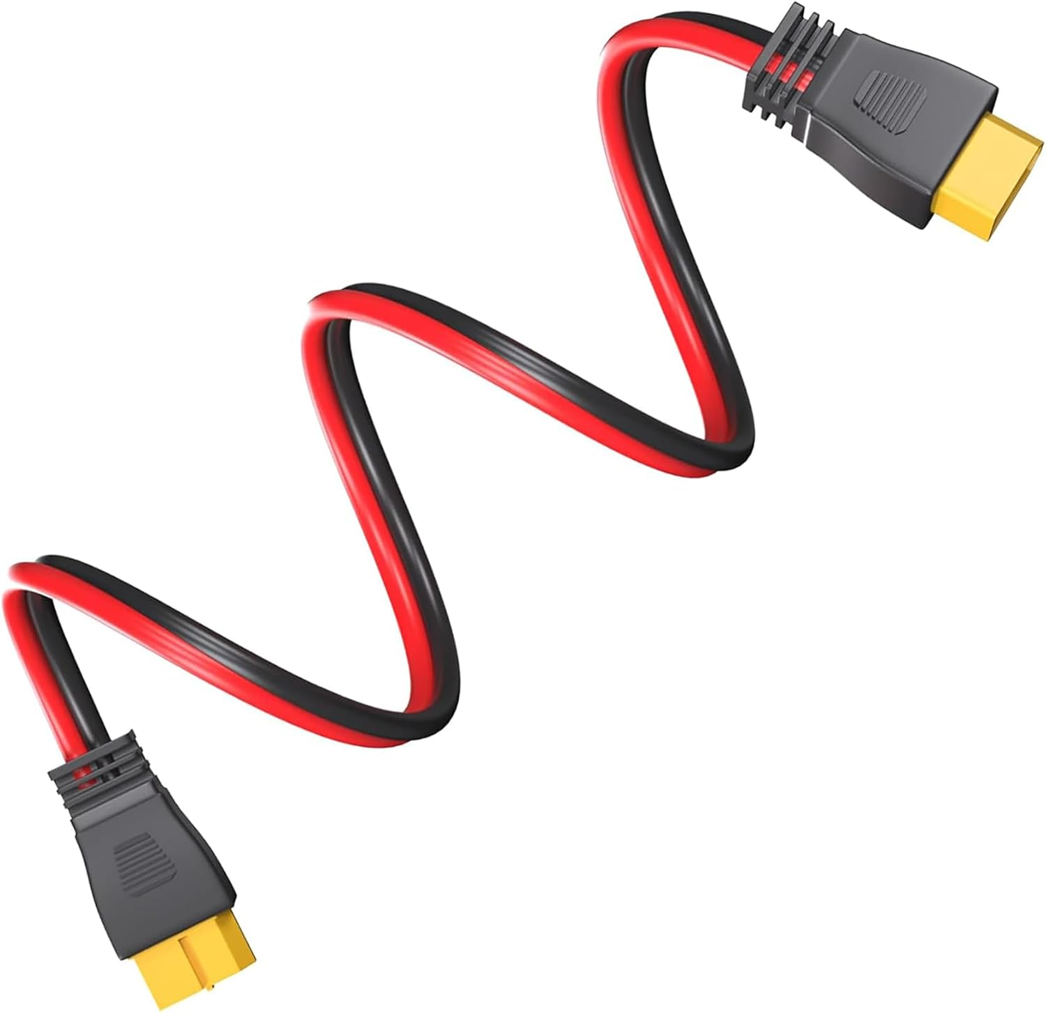 Tunghey XT60 Extension Cable,Xt60 Male to Female Adapter Connector 12AWG for RC Battery Solar Portable Power Power Station and Solar Panel (3M)