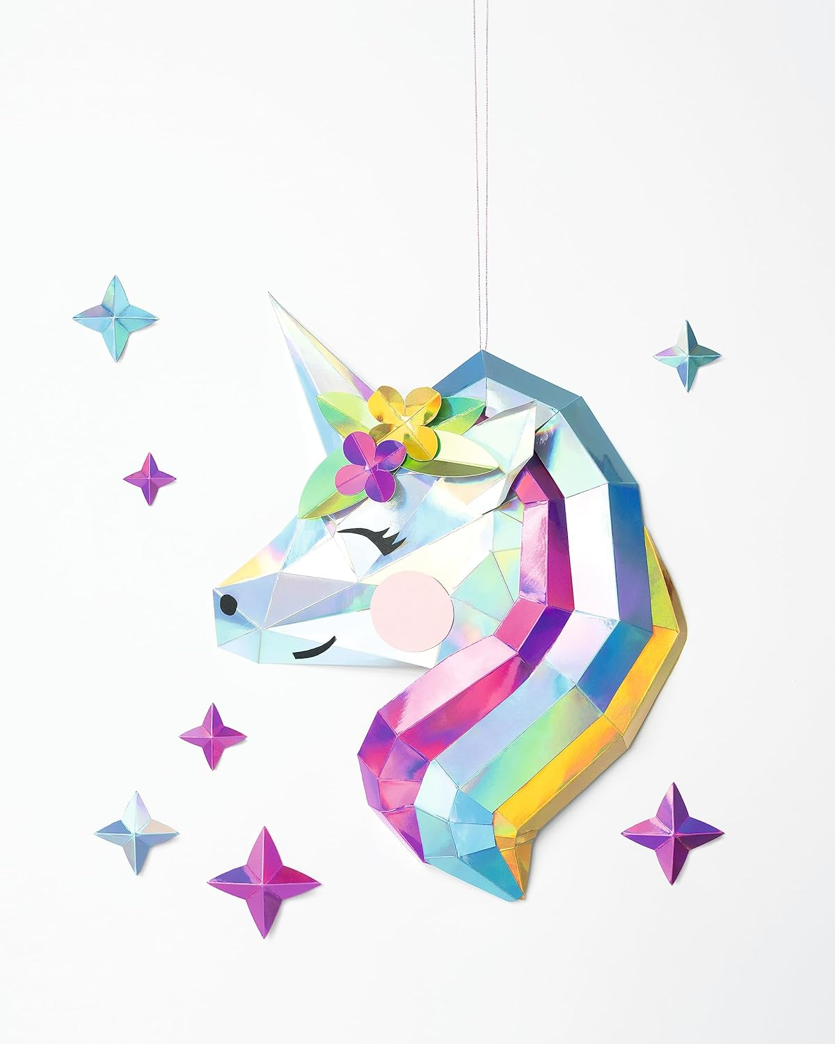 Folia 12049 Magic Rainbow Paper Pad, 12 Sheets of Iridescent Craft Paper 24 X 34 Cm, 120 & 250 G/M&sup2; image number 4