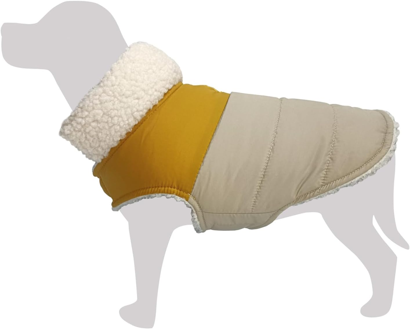 Arquivet - Plush Dog Coat Kenya L - 35 Cm - Cold Protection Dog Coat image number 1