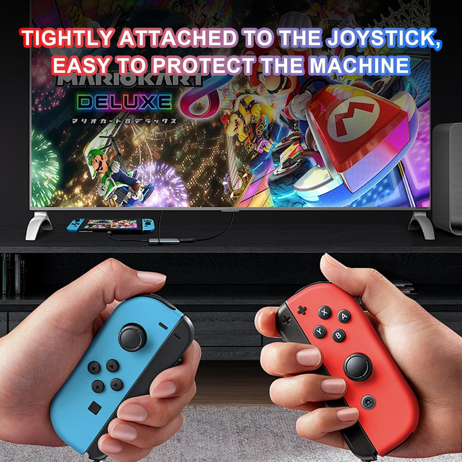 LEZOOY 3 Pairs 6-Pack Joy-Con Silicone Joystick Caps Switch 2 Thumb Grip Joycon Controller Button Joystick Protective Cover Ergonomic Design Enhanced Game Grip Comfortable and Durable Black image number 3