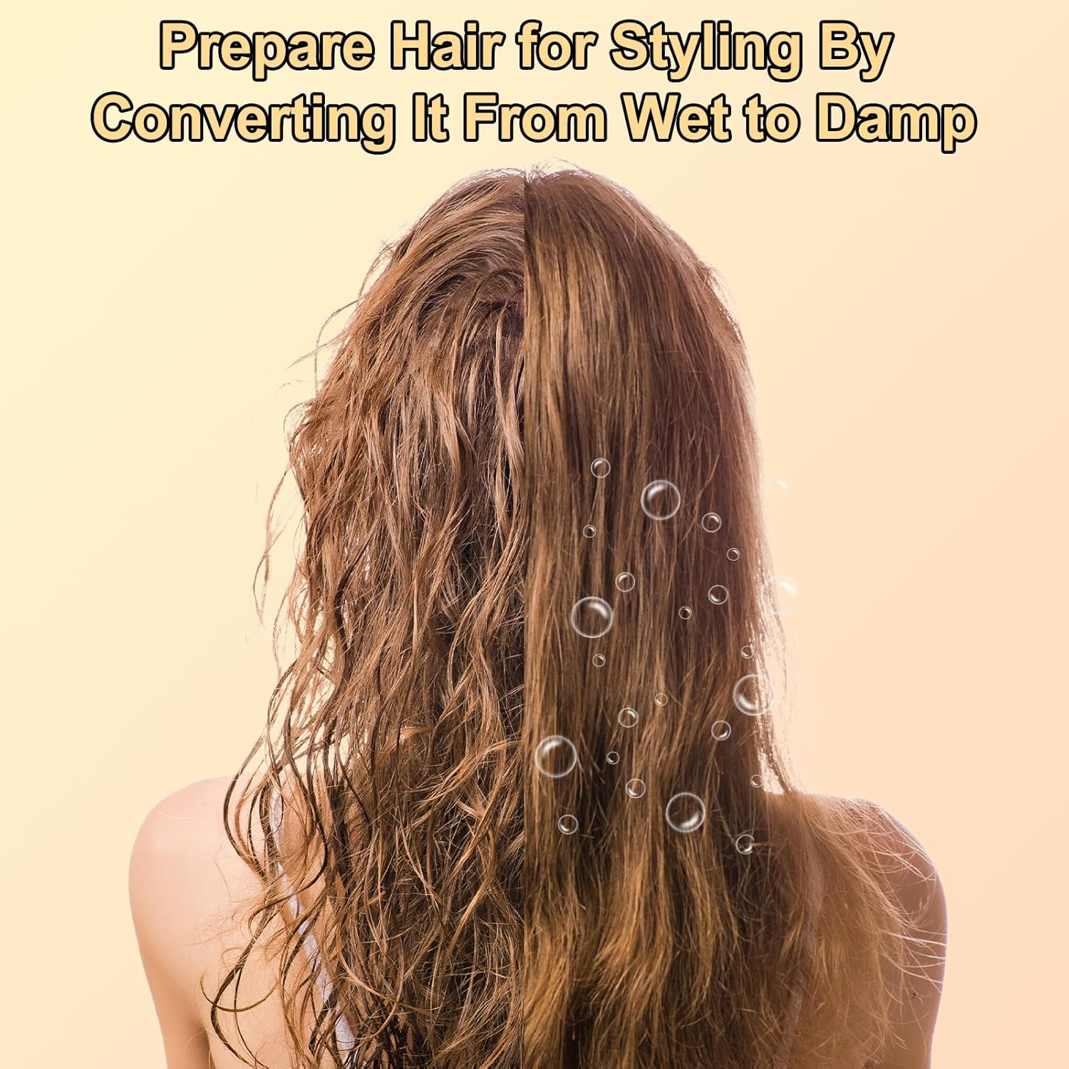 Pre-Styling Dryer Attachment for Dyson Airwrap HS01/HS05, Fast Drying Nozzle Replacement Attachment Compatible with Dyson Hair Styler, Gold image number 2