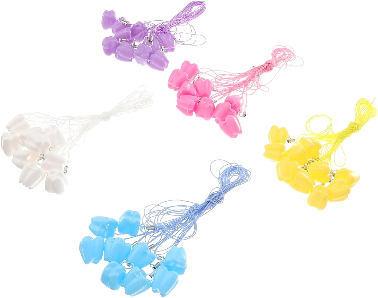 YARNOW 50Pcs Boy Girl'S Dental Box Teeth Organizer Box for Keepsake Teeth Storage Lovely Storage for Keeper Saver Case for Newborn Keepsake Organizer Random image number 1