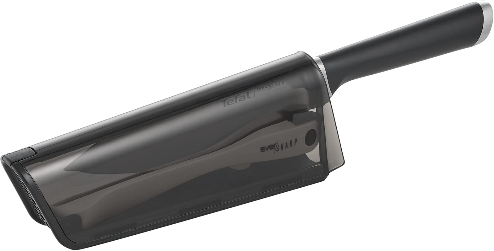 Tefal Chef Knife 16.5 Cm, Built-In Sharpener, Safe Technology, German Stainless Steel, Versatile Kitchen Knife, Ever Sharp Black Edition K2579104 image number 1