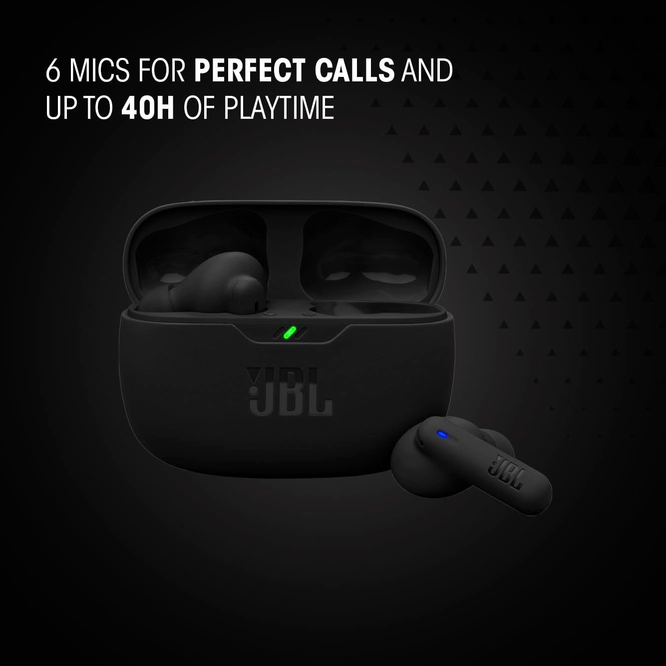 JBL Vibe Beam 2 - True Wireless Noise Cancelling Earbuds Pure Bass Sound & Smart Ambient Technology, 4Mics for Crisp, Clear Calls, up to 40Hrs of Playback, IP54 Dust & Water Resistant (Pink) image number 6