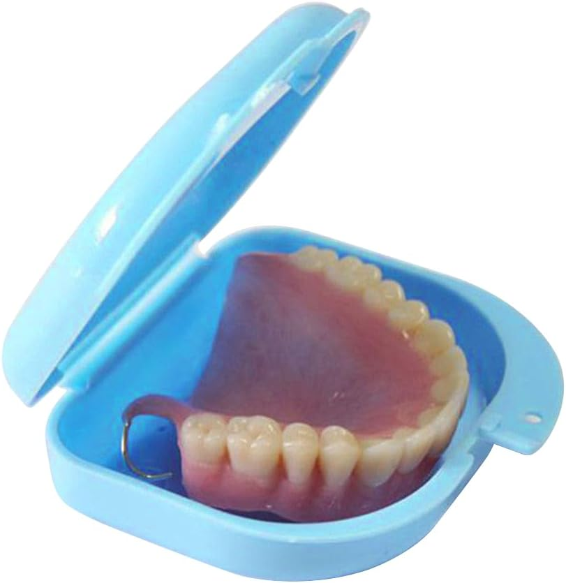 Orthodontic Retainer Box Sport Mouth Case Dental Denture Teeth Guard Storage Purple - Purple image number 4