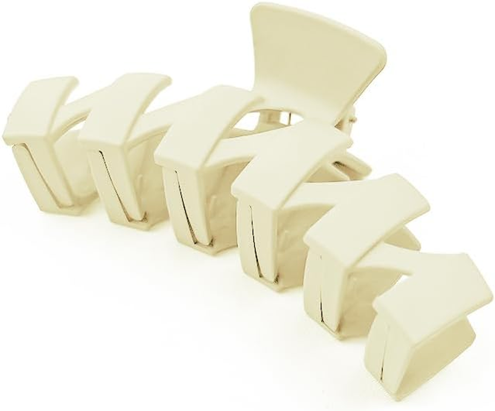 Hair Claw Clips Fashion 11CM Ladies N-Shaped Solid Color Frosted Large Hairpin Hairpin Headdress Shark Clip Hair Accessories image number 4