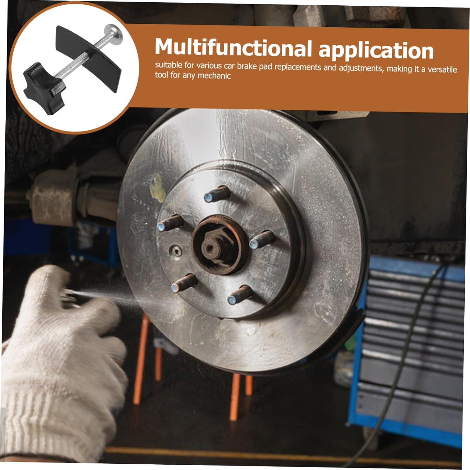 ZUNOXAZ Heavy Duty Brake Pad Installer Automotive Brake Caliper Piston Wind Back Tool