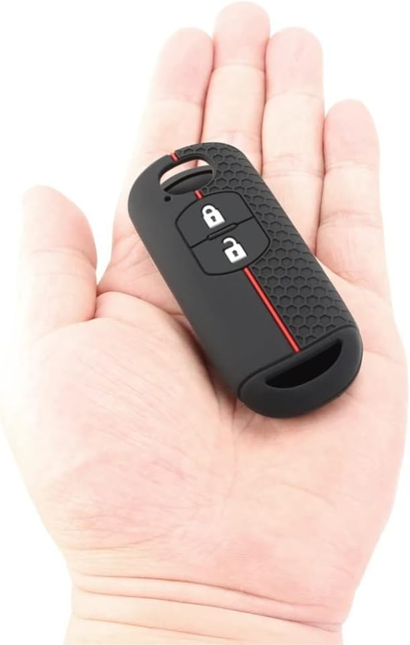 Silicone Car Key Cover Case Fit for Mazda 2 3 6 Axela Atenza CX-5 CX5 CX-3 CX-7 CX8 CX-9 2 Buttons Key Shell Accessories image number 1