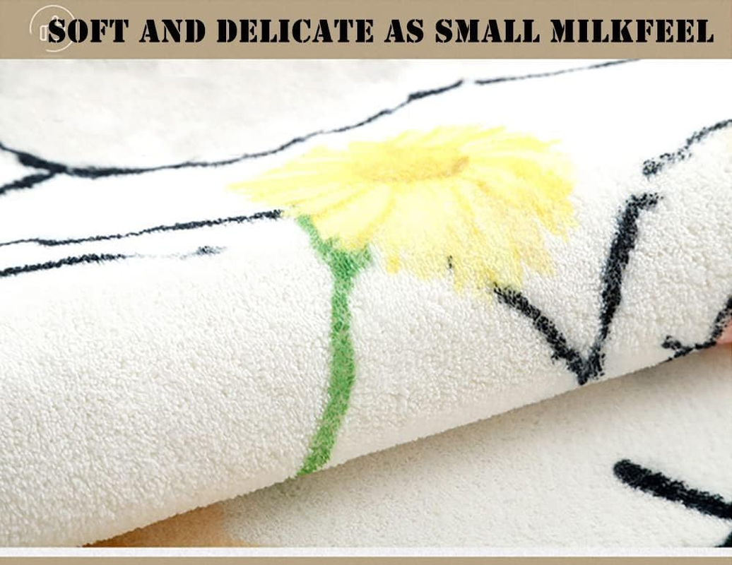 Faux Sheepskin Fur Area Rug for Children'S Bedroom Cute Cartoon Full Bedside Carpeting (Cats Park, 60 X 160 CM) image number 6