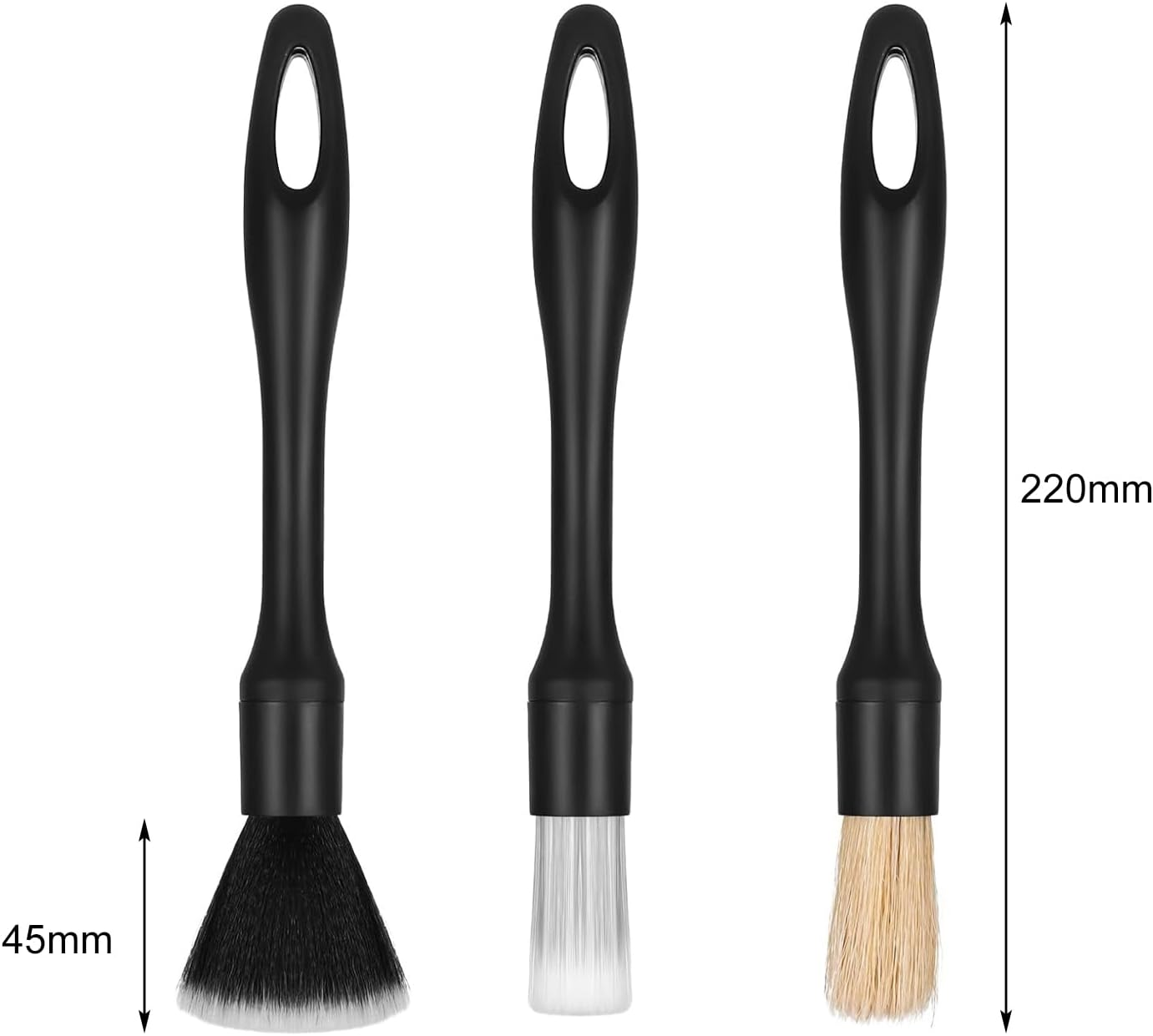 Pack of 8 Car Detailing Brush, Cleaning Brush, Car Interior Cleaning Soft Brush, Dust Removal Brush for Car Interior, Motorcycle, Alloy Wheels, Furniture image number 1