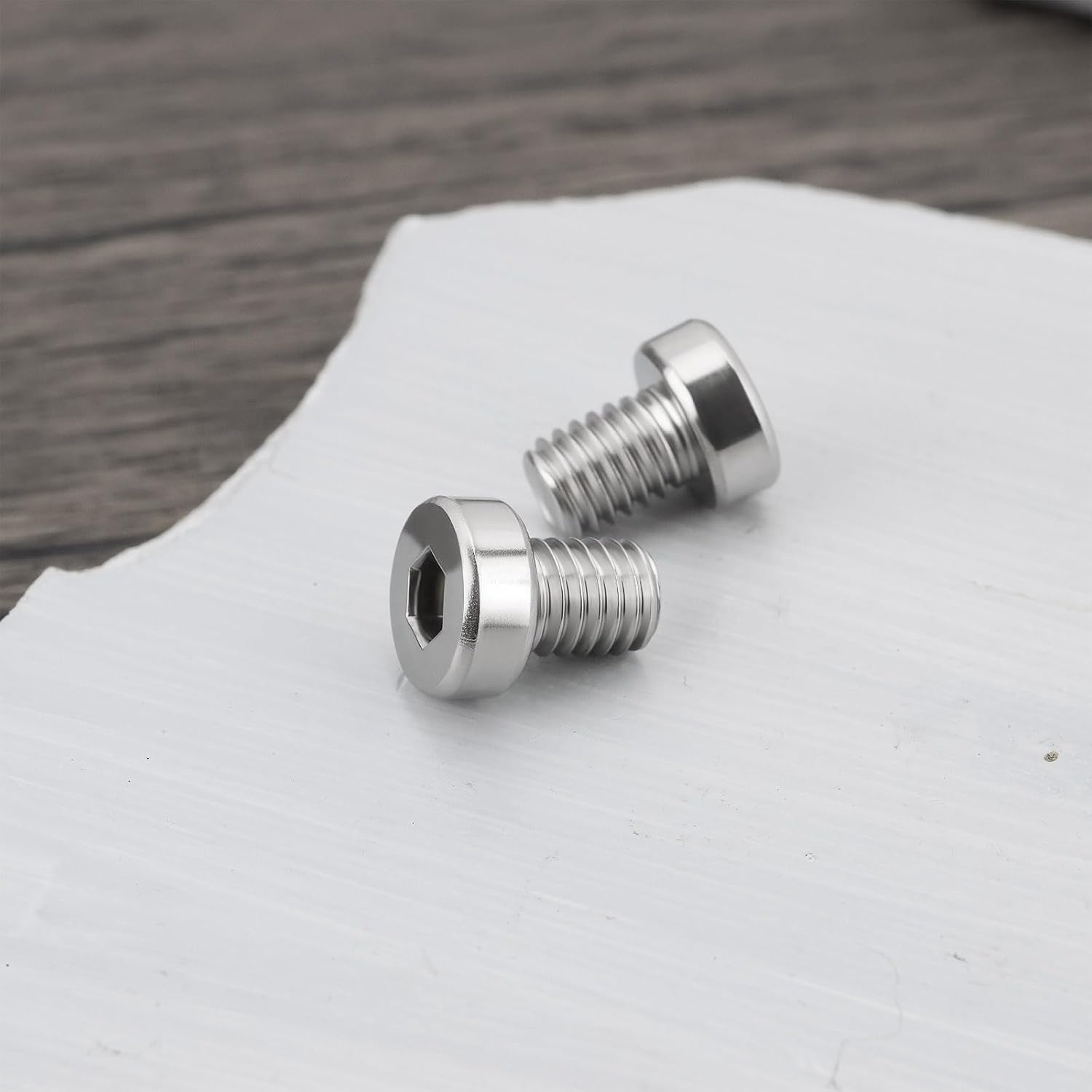 Briny River 16Pcs M6 X 8Mm Jaw Fixing Screws 304 Stainless Steel 4Mm Inner Hexagonal Head Screws Compatible with NCK Series Woodchuck Jaws image number 2