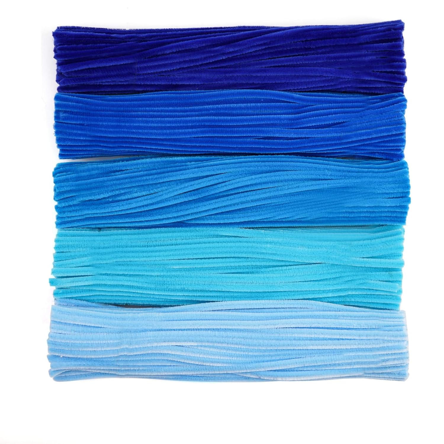 500 Pieces Blue Pipe Cleaners, Chenille Stems, Pipe Cleaner Crafts for DIY Art and Craft Projects Creative Gift Party Decorations image number 1