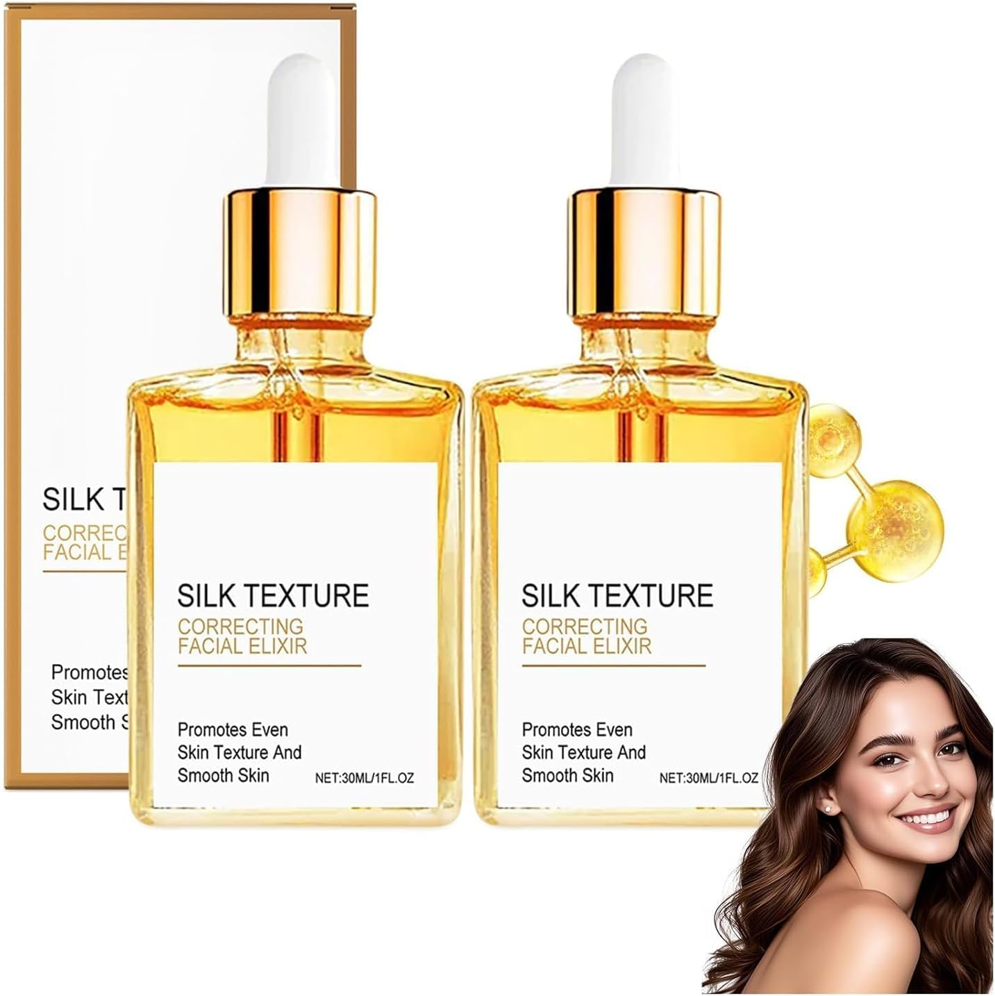Silk Body Oil, Body Perfume Oil for Women, Bath & Shower Essential Oil for Smooth and Hydrated Skin, Infused with Shea Butter,Coconut Oil,Vitamin, Refreshing Non-Greasy (2PCS)
