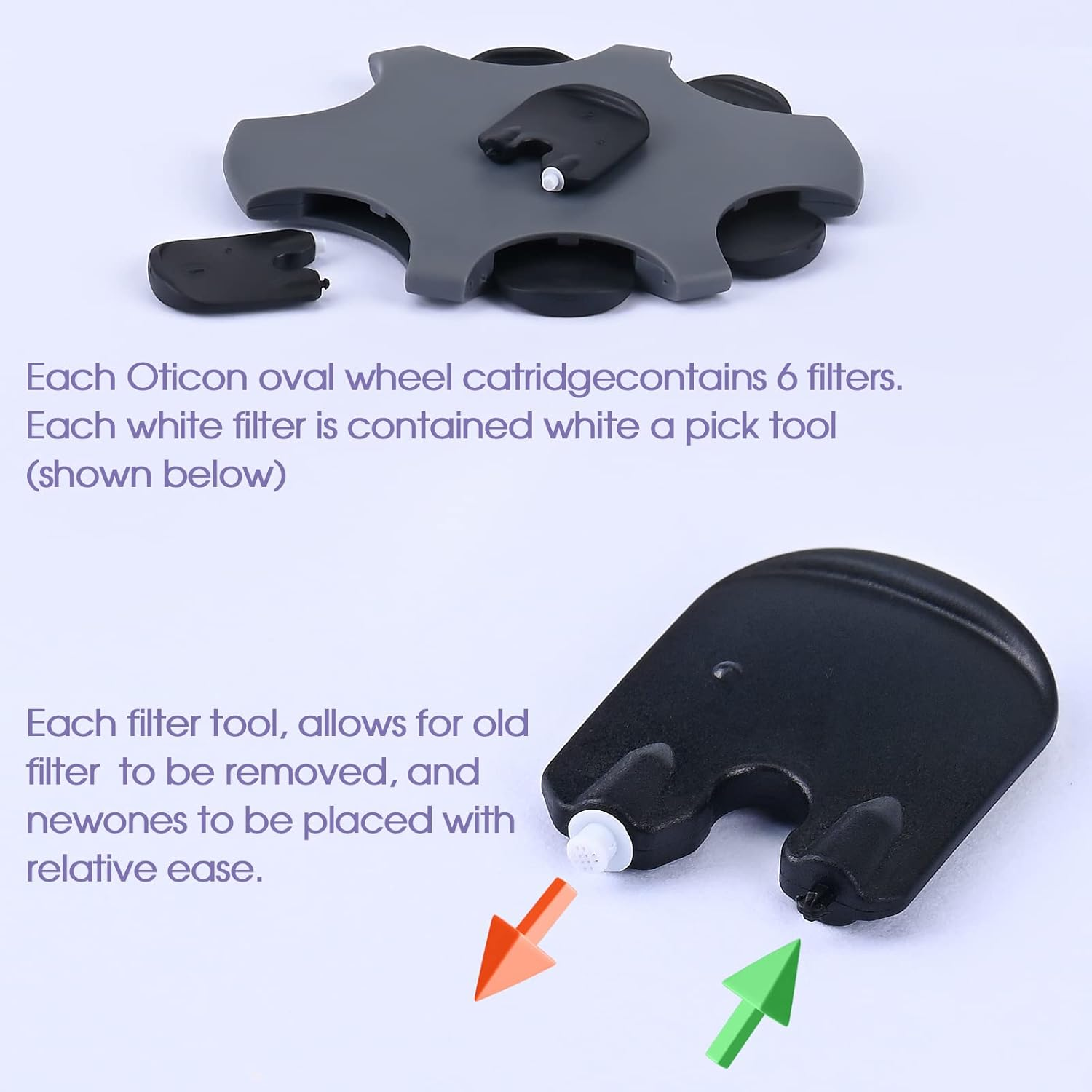 For Oticon Hearing Aid Minifit Wax Guard Filters Prowax Replacement Cerumen Stop Suitable for Oticon RITE RIC Models (6) image number 3