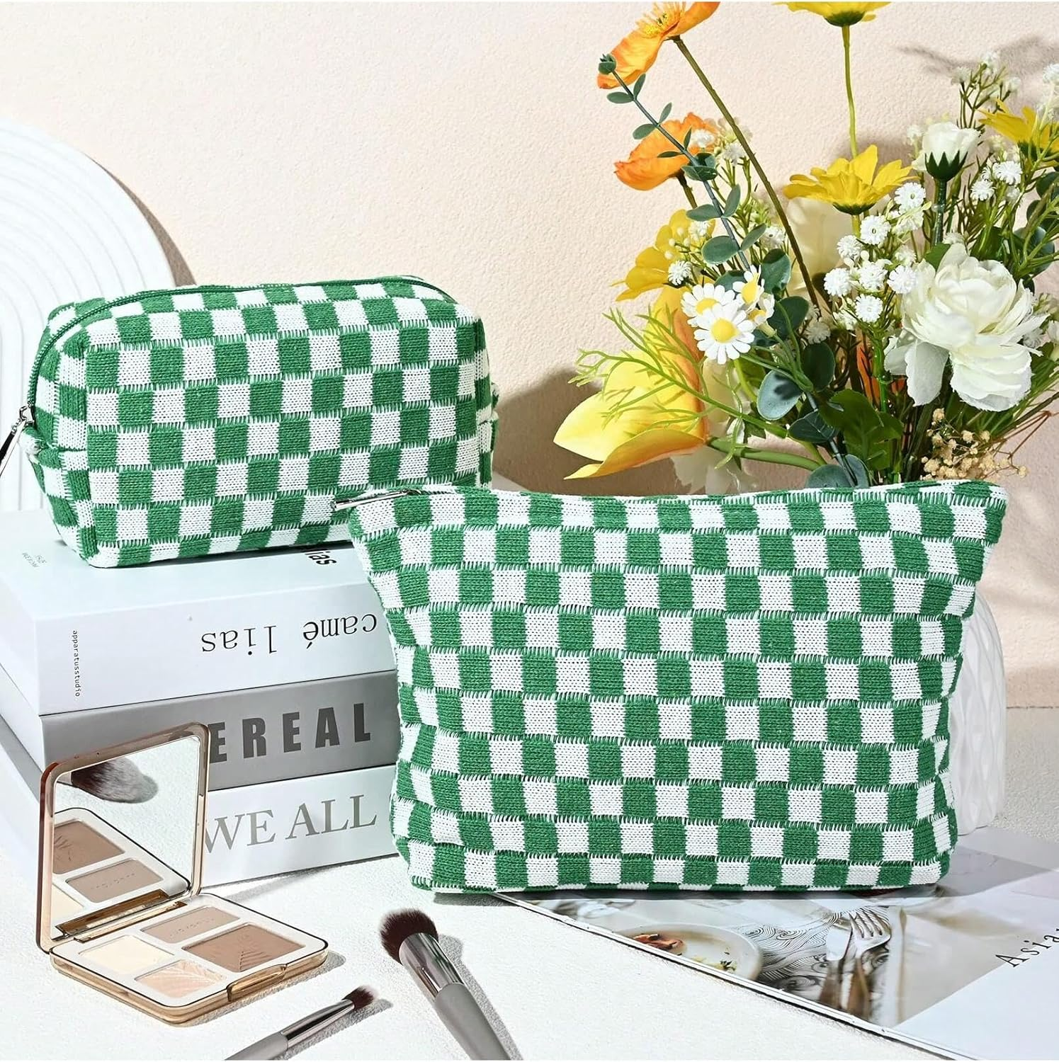 Make up Bag, Green, Fashion image number 1