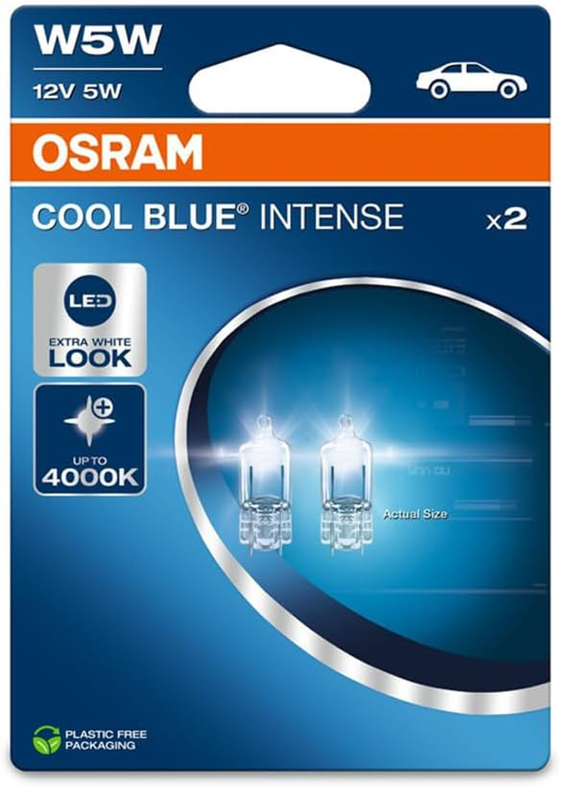 OSRAM Cool Blue&reg; Intense H7, +100% More Brightness, up to 5,000 K, Halogen Headlight Bulb, LED Look, Single Blister (1 Lamp) image number 3